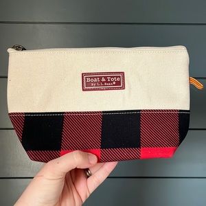 LL Bean Boat and Tote Canvas Makeup Bag